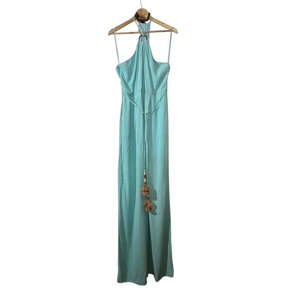 TOCCIN O-Ring Halter Neck Jumpsuit in Mist Size 14 - Picture 2 of 12
